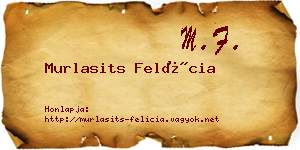Murlasits Felícia névjegykártya